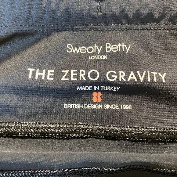Sweaty Betty Black Geo Print Zero Gravity High-Waisted Crop Leggings, Size Small - Picture 8 of 11